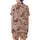 Dog Lovers' Whimsical Cartoon Dachshund Beagle Seamless Pattern Dusty Rose Pink Satin Short-Sleeve Pajamas Set - 3