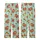 Whimsical Animal Lovers' Pastel Mint Green Highland Cow Golden Sunflower Rustic Repeat Design Kid Satin Pajamas Set - 3