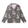Cartoon Cow Working Laptop Blue Glasses Gold Frame Leopard Bow Brown Boba Tea Charcoal Grey Kid Satin Pajamas Set - 2