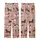 Dog Lover Dachshund Beagle Running Leaping Dogs Pink Paw Prints Golden Yellow Bows Kid Satin Pajamas Set - 3
