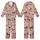 Dog Lover Dachshund Beagle Running Leaping Dogs Pink Paw Prints Golden Yellow Bows Kid Satin Pajamas Set - 1