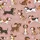 Dog Lover Dachshund Beagle Running Leaping Dogs Pink Paw Prints Golden Yellow Bows Kid Satin Pajamas Set - 4