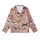 Dog Lover Dachshund Beagle Running Leaping Dogs Pink Paw Prints Golden Yellow Bows Kid Satin Pajamas Set - 2