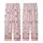 Cat Lovers' Minimalist Hand-Drawn Smiling Sleeping Cat Faces & Silhouettes on Bubblegum Pink Pattern Kid Satin Pajamas Set - 3