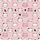 Cat Lovers' Minimalist Hand-Drawn Smiling Sleeping Cat Faces & Silhouettes on Bubblegum Pink Pattern Kid Satin Pajamas Set - 4
