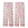 Cat Lover Pastel Pink Sleeping Winking Sitting Cats Black Outline White Body Hearts Kid Satin Pajamas Set - 3
