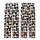 Pet Lovers' Golden Retriever Ginger Tabby Cat Faces Black White Abstract Pattern with Bones & Fish Skeletons Kid Satin Pajamas Set - 3