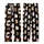 Kawaii Style Enthusiasts' Playful Hand-Drawn Cartoon Cats, Pink Hearts, White Grey Brown Peach on Black Kid Satin Pajamas Set - 3