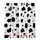Modern Trendsetters' Bold High-Contrast Jet Black Organic Cowhide Spot Pattern Kid Satin Pajamas Set - 3