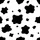 Modern Trendsetters' Bold High-Contrast Jet Black Organic Cowhide Spot Pattern Kid Satin Pajamas Set - 4