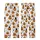 Halloween Enthusiasts' Whimsical Hand-Drawn Orange Jack-o'-Lanterns, Black Cats, Bats & Paw Prints Pattern on White Kid Satin Pajamas Set - 3