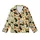 Mischievous Cat Lovers' Pale Yellow Black Cat Red Eyes Orange Skull Jack-o'-Lantern Naive Art Pattern Kid Satin Pajamas Set - 2