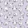 Cat Lovers' Playful White Cartoon Cats Seamless Pattern, Bold Black Outlines, Soft Lavender Background Kid Satin Pajamas Set - 4