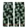 Cat Lovers' Playful Plump Minimalist Black Muted Green Cartoon Cats Forest Green Repeating Pattern Kid Satin Pajamas Set - 3
