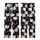 Cat Lovers' Expressive Cartoon Cat Faces Black White Gray Repeat Pattern Pink Accents Kid Satin Pajamas Set - 3