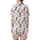Girly Western Style Playful Pink Bow Cow Print Cowboy Boots Hats Bandanas Sheriff Stars White Seamless Pattern Satin Short-Sleeve Pajamas Set - 3