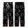 Cat Lovers' Black Minimalist Winking Cat Face Pink Cheeks Scattered Repeat Pattern Kid Satin Pajamas Set - 3