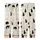Cat Lovers' Whimsical Black Line Art Cats Seamless Pattern Creamy Off-White Background Kid Satin Pajamas Set - 3