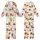 Whimsical Nature Lovers' Rustic Watercolor Highland Cow Golden Sunflower & Olive Teal Leaf Pattern Kid Satin Pajamas Set - 1