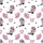 Girly Western Style Playful Pink Bow Cow Print Cowboy Boots Hats Bandanas Sheriff Stars White Seamless Pattern Kid Satin Pajamas Set - 4