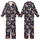 Highland Cow Lovers' Charming Watercolor Fluffy Autumn Plaid Farm Animal Pattern on Deep Navy Kid Satin Pajamas Set - 1