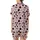 Kawaii Lovers' Whimsical Pastel Pink Cartoon Cow Face Heart Spot All-Over Print Satin Short-Sleeve Pajamas Set - 3