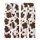 Pattern Lovers' Fluid Organic Dark Brown Cow Print Style on Crisp White Kid Satin Pajamas Set - 3