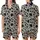 Contemporary Design Enthusiasts' Bold Black Organic Blob Abstract Pattern on Light Cream Satin Short-Sleeve Pajamas Set - 1