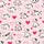 Cute Cow Lovers' Whimsical White Spotted Cartoon Cows Hot Pink Hearts Pastel Pink Seamless All-Over Design Kid Satin Pajamas Set - 4
