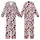 Kawaii Lovers' Whimsical Pastel Pink Cartoon Cow Face Heart Spot All-Over Print Kid Satin Pajamas Set - 1