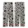 Contemporary Design Enthusiasts' Bold Black Organic Blob Abstract Pattern on Light Cream Kid Satin Pajamas Set - 3