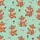 Highland Cow Lovers' Whimsical Folk Art Cows Vibrant Serape Sombrero Pastel Mint Green Pattern Satin Pajamas Set - 4