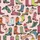 Western Style Fans' Hand-Drawn Whimsical Cowboy Boots: Pink Leopard, Neon Green, Red Stars, Yellow Daisies on Ballet Pink Satin Pajamas Set - 4