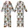 Whimsical Animal Lovers' Fluffy Highland Cow Boba Tea Lavender Caramel Teal Distressed Text Pattern Kid Satin Pajamas Set - 1