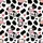 Cow Lovers' Playful Pure White Black Pink Cartoon Cows Spots Hearts Stars Pattern Satin Short-Sleeve Pajamas Set - 4