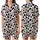 Cow Lovers' Playful Pure White Black Pink Cartoon Cows Spots Hearts Stars Pattern Satin Short-Sleeve Pajamas Set - 1