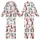 Western Style Lovers' Hand-Drawn Cowboy Boot Pattern Pink Teal Terracotta Hues Kid Satin Pajamas Set - 1
