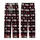 Empowered Style Aficionados' Black Red White Flat Vector Crown KING Queen Interlocking Pattern Kid Satin Pajamas Set - 3