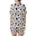 Cow Lovers' Seamless Cute Cartoon Cow Heads & Spots Pattern with Pink Muzzles, Tan Horns, Red Bows, 'LUCK~' Text, Pink Hearts Satin Short-Sleeve Pajamas Set - 3