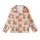 Cute Animal Lovers' Blush Pink Whimsical Fluffy Baby Highland Cow Scattered Pattern with Pastel Florals Kid Satin Pajamas Set - 2