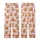 Cute Animal Lovers' Blush Pink Whimsical Fluffy Baby Highland Cow Scattered Pattern with Pastel Florals Kid Satin Pajamas Set - 3