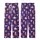 Western Style Aficionados' Whimsical Desert Royal Purple Coral Pink Cowboy Boots Cactus Steer Skull Pattern Kid Satin Pajamas Set - 3