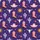 Western Style Aficionados' Whimsical Desert Royal Purple Coral Pink Cowboy Boots Cactus Steer Skull Pattern Kid Satin Pajamas Set - 4