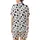 Cow Lovers' Whimsical Cartoon Cow Pattern: Black Spots, Pink Snouts, Udders, Hoof Prints, White Background Satin Short-Sleeve Pajamas Set - 3