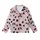Whimsical Style Lovers' Pale Mauve Pink Cow Spot Happy Cartoon Faces & Pink Heart Pattern Kid Satin Pajamas Set - 2