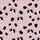 Whimsical Style Lovers' Pale Mauve Pink Cow Spot Happy Cartoon Faces & Pink Heart Pattern Kid Satin Pajamas Set - 4