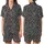 Minimalist Style Enthusiasts' High Contrast Flat Graphic Organic Irregular Black Blotches Pattern Satin Short-Sleeve Pajamas Set - 1