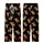 Highland Cow Lovers' Cute Fluffy Calf Warm Brown Leopard Bow Black All-Over Pattern Kid Satin Pajamas Set - 3