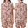 Western Enthusiasts' Whimsical Cowgirl Desert All-Over Print with Pink Hats, Coral Shirts, and Fuchsia Cacti Satin Short-Sleeve Pajamas Set - 1