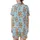 Capybara Lovers' Whimsical Cartoon Capybara Christmas Ice Skating Light Blue Seamless Pattern Satin Short-Sleeve Pajamas Set - 3